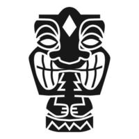 Tahiti idol icon, simple style vector