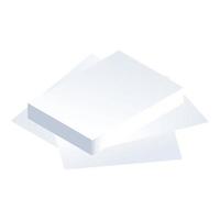 Paper stack icon, isometric style vector