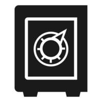 Safe money box icon, simple style vector