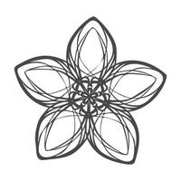 icono de flores exóticas, estilo simple vector