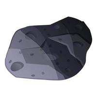 icono de meteorito, estilo de dibujos animados vector