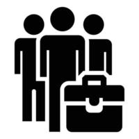 Business people group icon, simple style vector