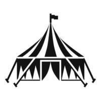 Circus tent icon, simple style vector