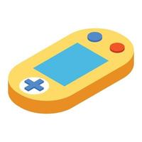 Game console isometric 3d icon vector