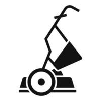 Yard grass cutter icon, simple style vector