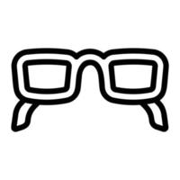 Eye glasses icon, outline style vector