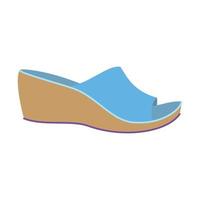 icono de zapatillas de mujer, estilo plano vector