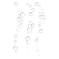 Oxygen bubbles icon, realistic style vector