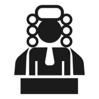 Judge man icon, simple style vector