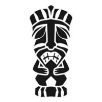 Ritual idol icon, simple style vector