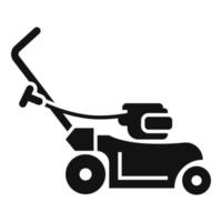 Rotary grass cutter icon, simple style vector