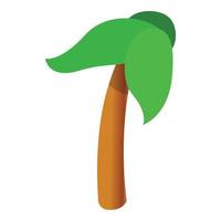 Palm tree icon, cartoon style vector
