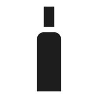 High density bottle icon, simple style vector