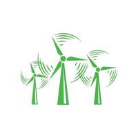 Windmill icon, simple style vector