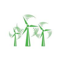 Windmill icon, simple style vector