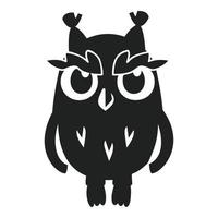 Owl icon, simple style vector