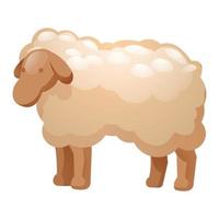 Sheep icon, cartoon style vector