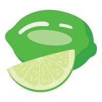 Lime fruit icon cartoon vector. Mulled wine vector