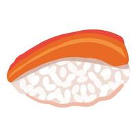 vector de dibujos animados de icono de sushi. comida japonesa