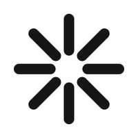 Loading circle sign icon, simple style vector