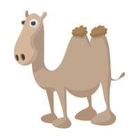 Camel icon, cartoon style vector