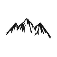 icono de montaña, estilo simple vector