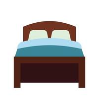 Bed flat icon vector