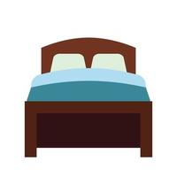 Bed flat icon vector