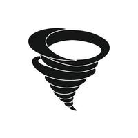 Tornado icon in simple style vector