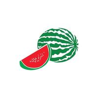 Watermelon icon, simple style vector