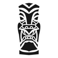 Aztec idol icon, simple style vector