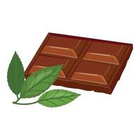 Chocolate icon cartoon vector. Cocoa bean vector