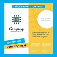 Processor Company Brochure Template Vector Busienss Template