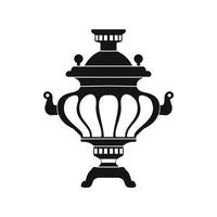 Samovar icon, simple style vector