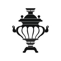 Samovar icon, simple style vector