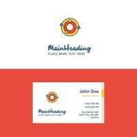 Flat Solar system Logo and Visiting Card Template Busienss Concept Logo Design vector