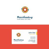 Flat Solar system Logo and Visiting Card Template Busienss Concept Logo Design vector