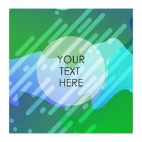 Multicolor background with typography vector