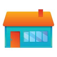 Family house icon, cartoon style vector