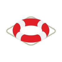 Lifebuoy icon, isometric 3d style vector