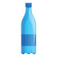 Freshness aqua bottle icon, cartoon style vector