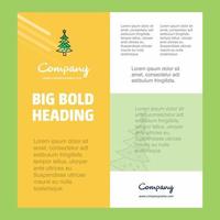 Christmas calendar Business Company Poster Template with place for text and images vector background