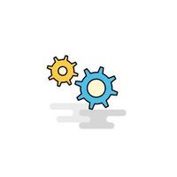 Flat Gear Icon Vector