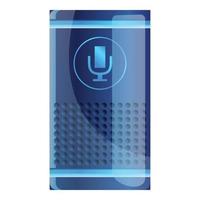 Modern smart speaker icon, cartoon style vector