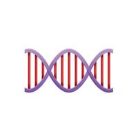 Dna molecule icon, cartoon style vector