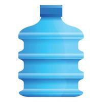 Natural aqua bottle icon, cartoon style vector