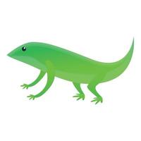 Home lizard icon, cartoon style vector