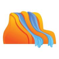 Aquapark tools icon, cartoon style vector