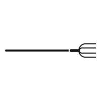 Garden fork icon, simple style vector