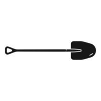 Garden shovel icon, simple style vector